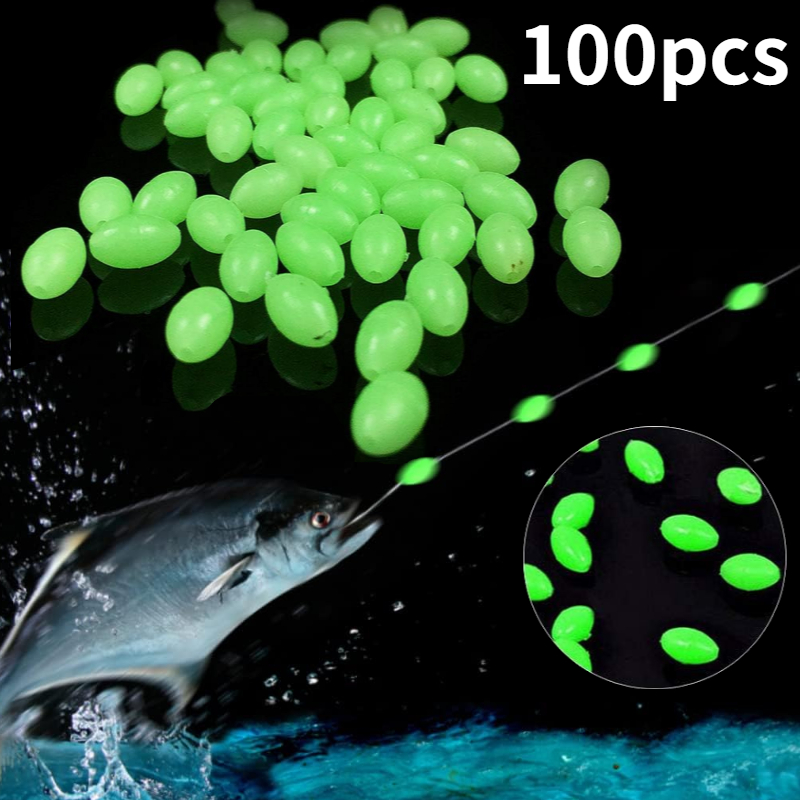 Fishing Lure Making Kit - 100 sztuk/partia Owalne Świecące w Ciemności