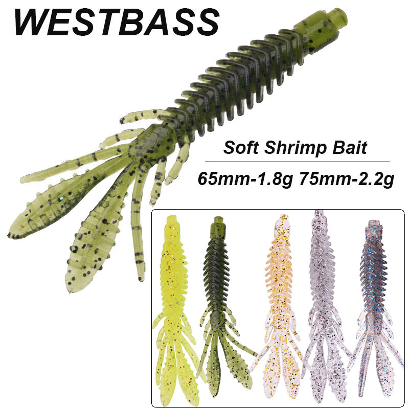 Fishing Lure Spinnerbait - WESTBASS 5 sztuk miękkie przynęty na