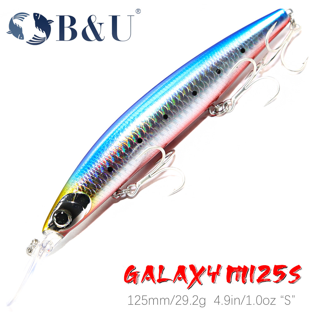 Fishing Lure Crankbait - B&U 125mm tonąca Minnow Sea Fishing