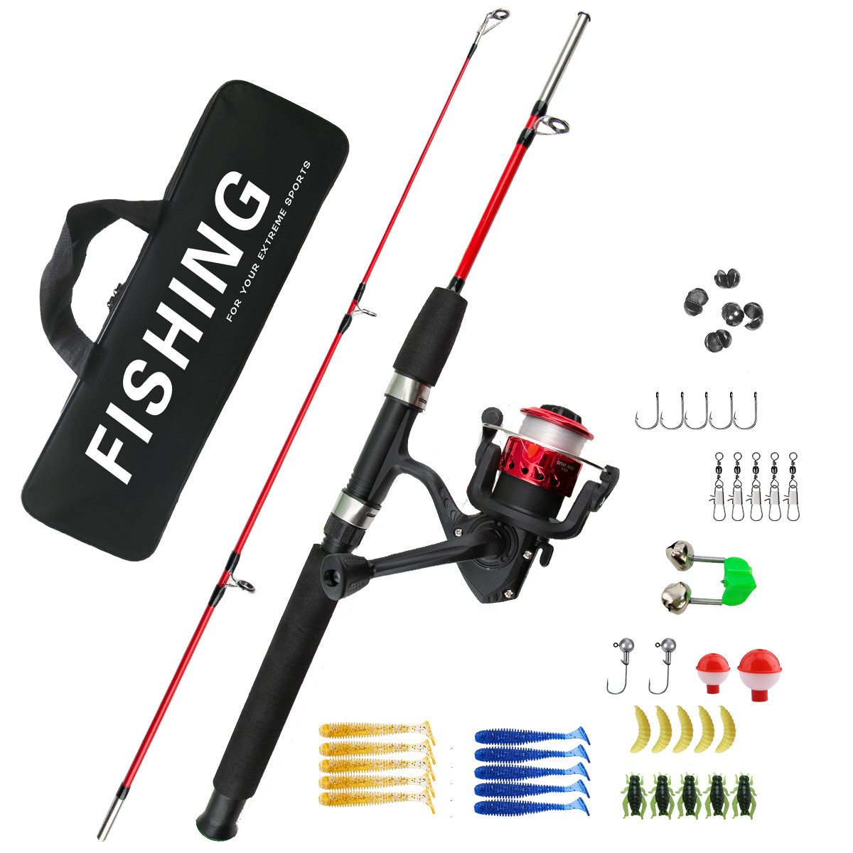 2-częściowy zestaw wędek do ło – Fishing Lure Kit recenzja i cena