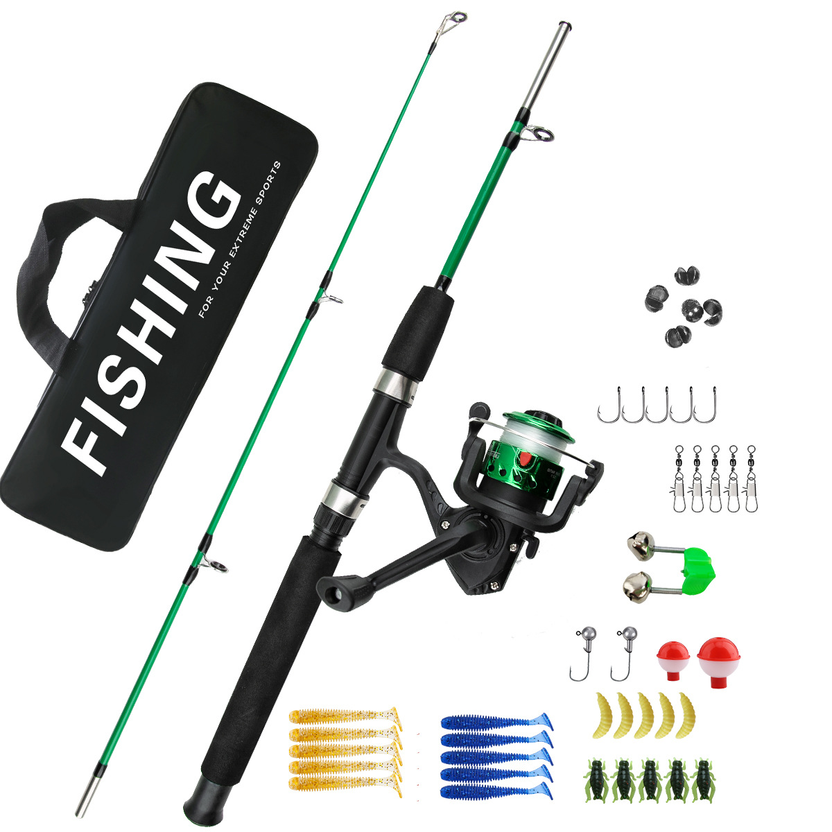 2-częściowy zestaw wędek do ło – Fishing Lure Kit recenzja i cena