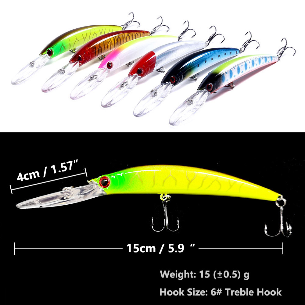 1 sztuk 15cm 15g głębokie nurk – Fishing Lure Crankbait recenzja i cena