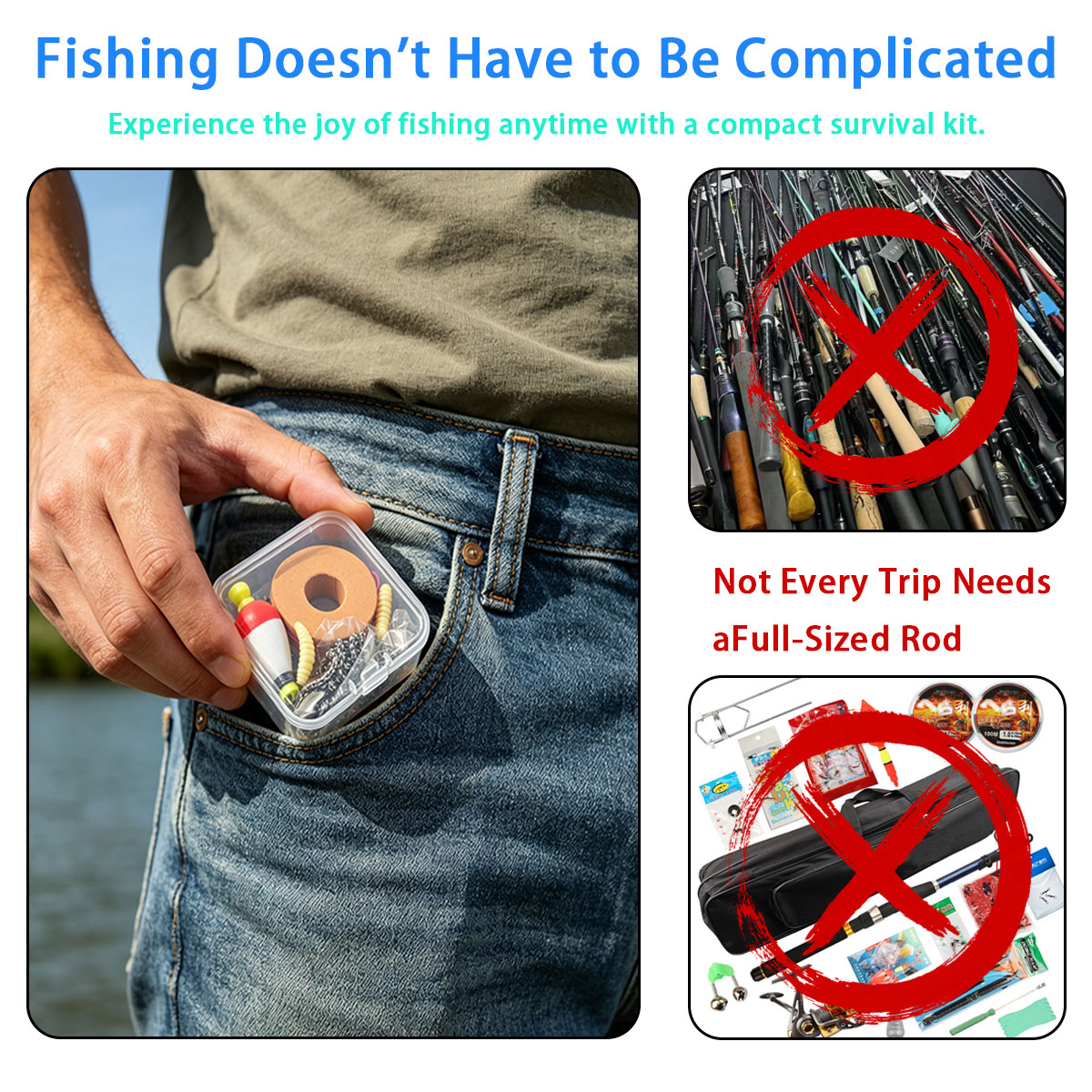 Przenośny zestaw wędkarski na  – Fishing Lure Kit recenzja i cena