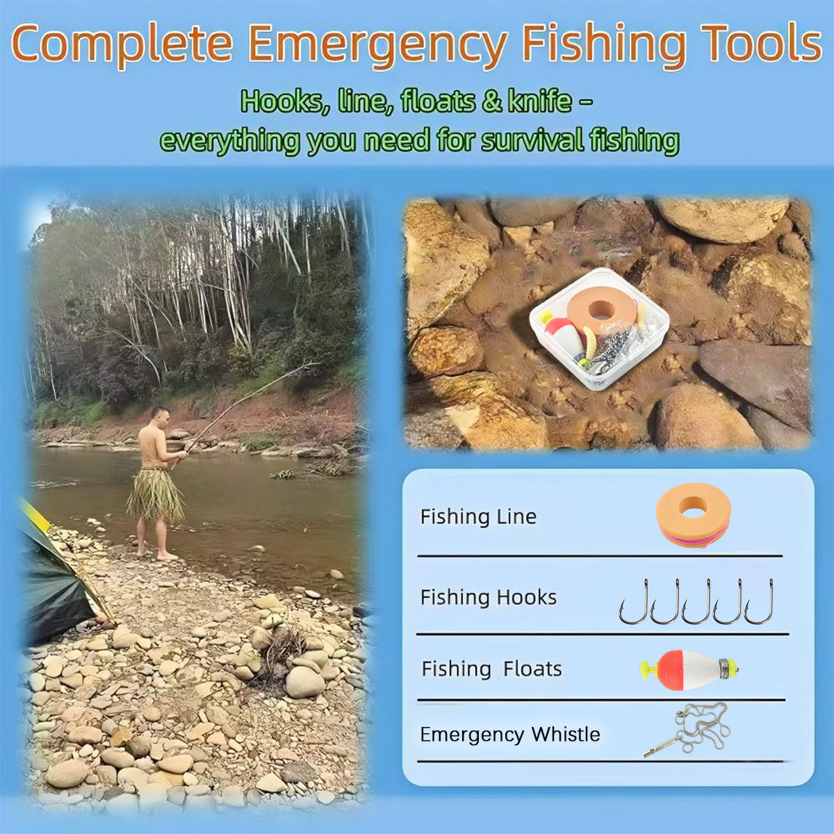 Przenośny zestaw wędkarski na  – Fishing Lure Kit recenzja i cena
